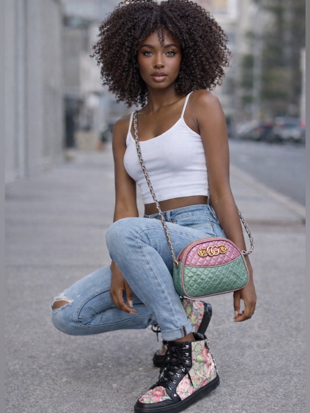 Authentic Gucci Trapuntata Mini Multicoloured Crossbody | Leather Bag - Picture 4 of 15